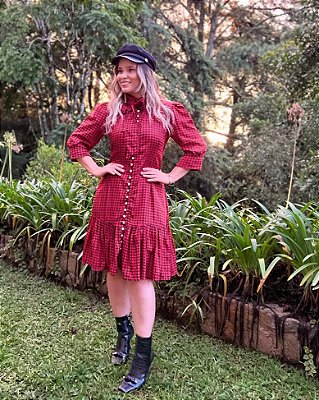 Vestido Maristela vermelho