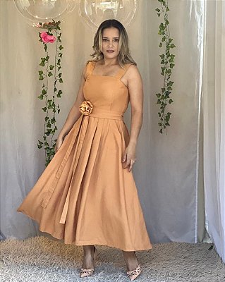 Vestido Izabella açafrão
