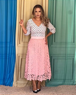 Saia clara rosa