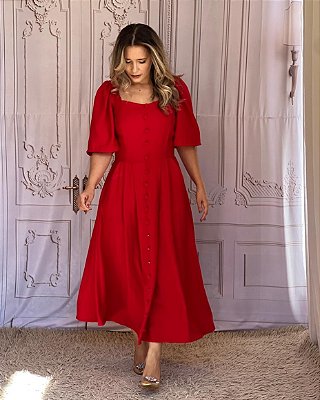 Vestido Susana vermelho