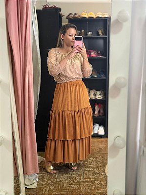 saia longa veste ate M