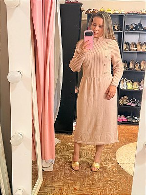 vestido tricot , veste ate tamanho G