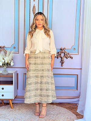 Saia clara tweed