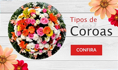 Mini Banner RJ Coroa de Flores - Tipos de Coroas