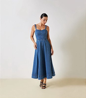 VESTIDO LONGO JEANS