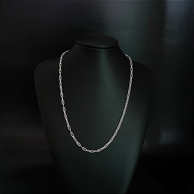 Colar Laminado Iluminado 60cm em Prata 925