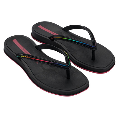 Chinelo Feminino Ipanema Glow Rasteira de Dedo Detalhes