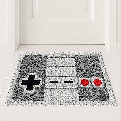Tapete Capacho Controle Nintendo 60x40 Game Casa Entrada Lar