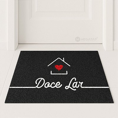 Tapete Capacho Doce Lar 60x40 Amor Love Casa Entrada Apto