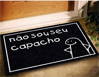 Tapete Capacho Bento Cake 60x40 Nao Sou Seu Casa Entrada Lar