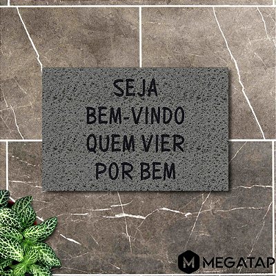 Tapete Capacho SEJA BEM VINDO VIER P BEM 60x40 Casa Entrada