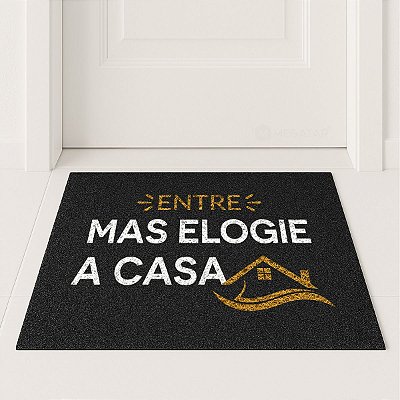 Tapete Capacho Decorativo Entrada Casa 60x40 Entre Elogie
