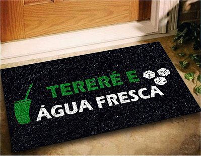 Tapete Capacho Tereré e Água Fresca 60x40 Terez Divertido