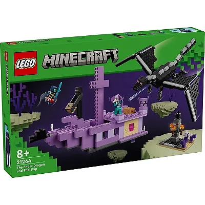 Lego Minecraft - O Dragão Ender e o Navio Final 21264