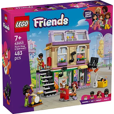 Lego Friends - Loja de Música e Apartamento 42653