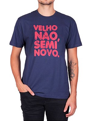 Camiseta Velho Não Semi Novo Marinho.