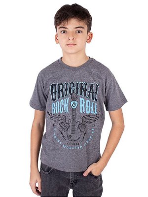 Camiseta Juvenil Genuine Rock Grafite