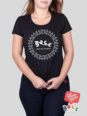 Camiseta Feminina Gacc Ciranda Preta