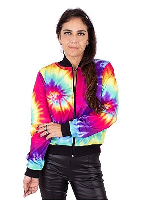 Jaqueta Bomber Tie Dye