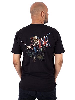 Camiseta Manga Longa Iron Maiden The Trooper Preta Oficial - Art Rock -  Receba em Casa