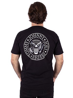 Camiseta Ramones Logo Preta Oficial