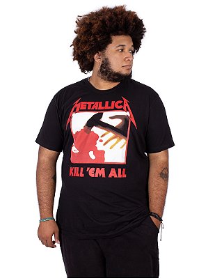 Camiseta Metallica Kill 'Em All Preta Oficial - Viva a Vida com Arte, Viva  com Art Rock!