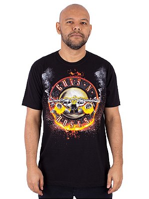 Camiseta Guns N' Roses Preta Oficial