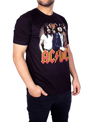 Camiseta ACDC Highway To Hell Preta Oficial