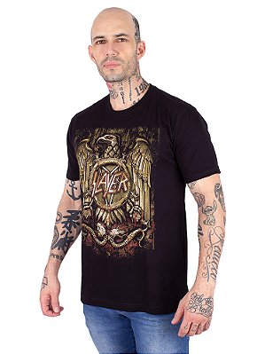 Camiseta Slayer Chthonic Eagle Preta Oficial