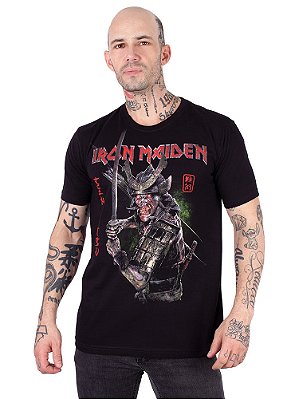 Camiseta Iron Maiden Álbum Senjutsu Preta Oficial