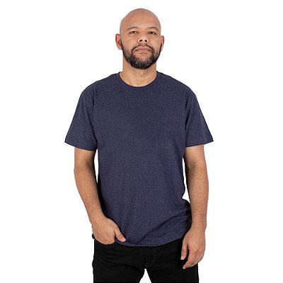 Camiseta Básica Premium Marinho Indigo.