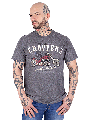 Camiseta Moto Choppers Grafite.