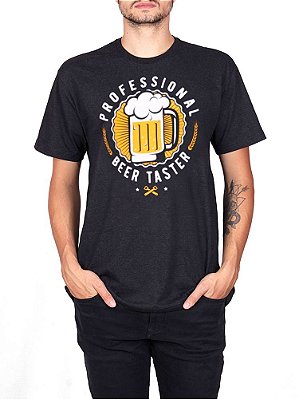 Camiseta Cerveja Profissional Preta Jaguar.