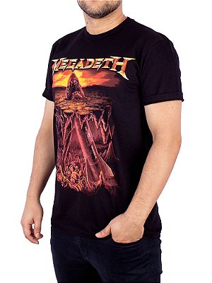 Camiseta Megadeth Shark Preta Oficial