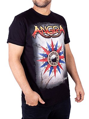 Camiseta Angra Holy Land Preta Oficial