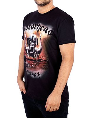 Camiseta Motorhead Aftershock Preta Oficial