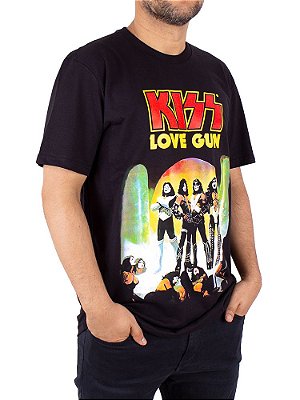 Camiseta Kiss Love Gun Preta Oficial