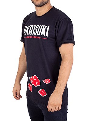 Camiseta Naruto Akatsuki Preta Oficial