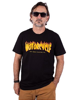 Camiseta Motorcycle Preta.