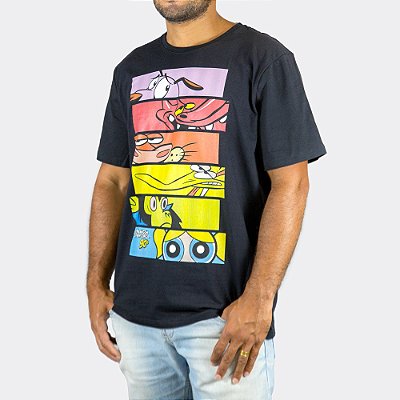 Camiseta Cartoon Network Anos 90 Preta Oficial