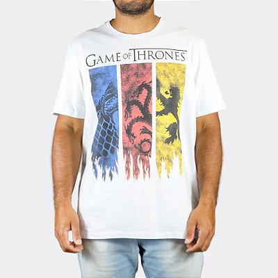 Camiseta Game of Thrones Branca Oficial
