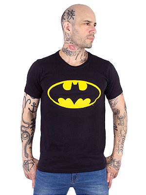 Camiseta DC Batman Logo Preta Oficial