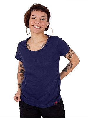 Camiseta Feminina Básica Marinho