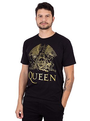Camiseta Queen Logo Preta Oficial