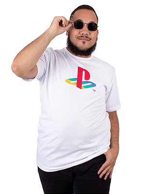 Camiseta PlayStation Branca Oficial
