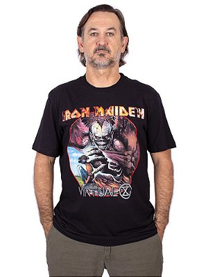 Camiseta Iron Maiden Virtual XI Preta Oficial