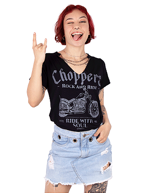 Blusa Corrente Moto Choppers Soul Preta