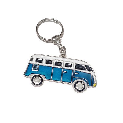 Chaveiro Metal Kombi Azul