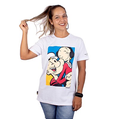 Blusa Oversized Popeye Branca Oficial