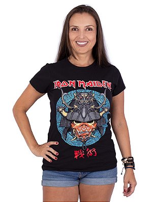 Camiseta Feminina Iron Maiden Preta Oficial